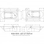 Ванна акриловая Riho Lazy L Ванна акриловая Riho Lazy L